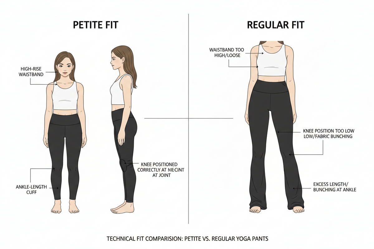 Petite vs. Regular: 7 Key Differences in petite yoga pants Fit You Need to Know