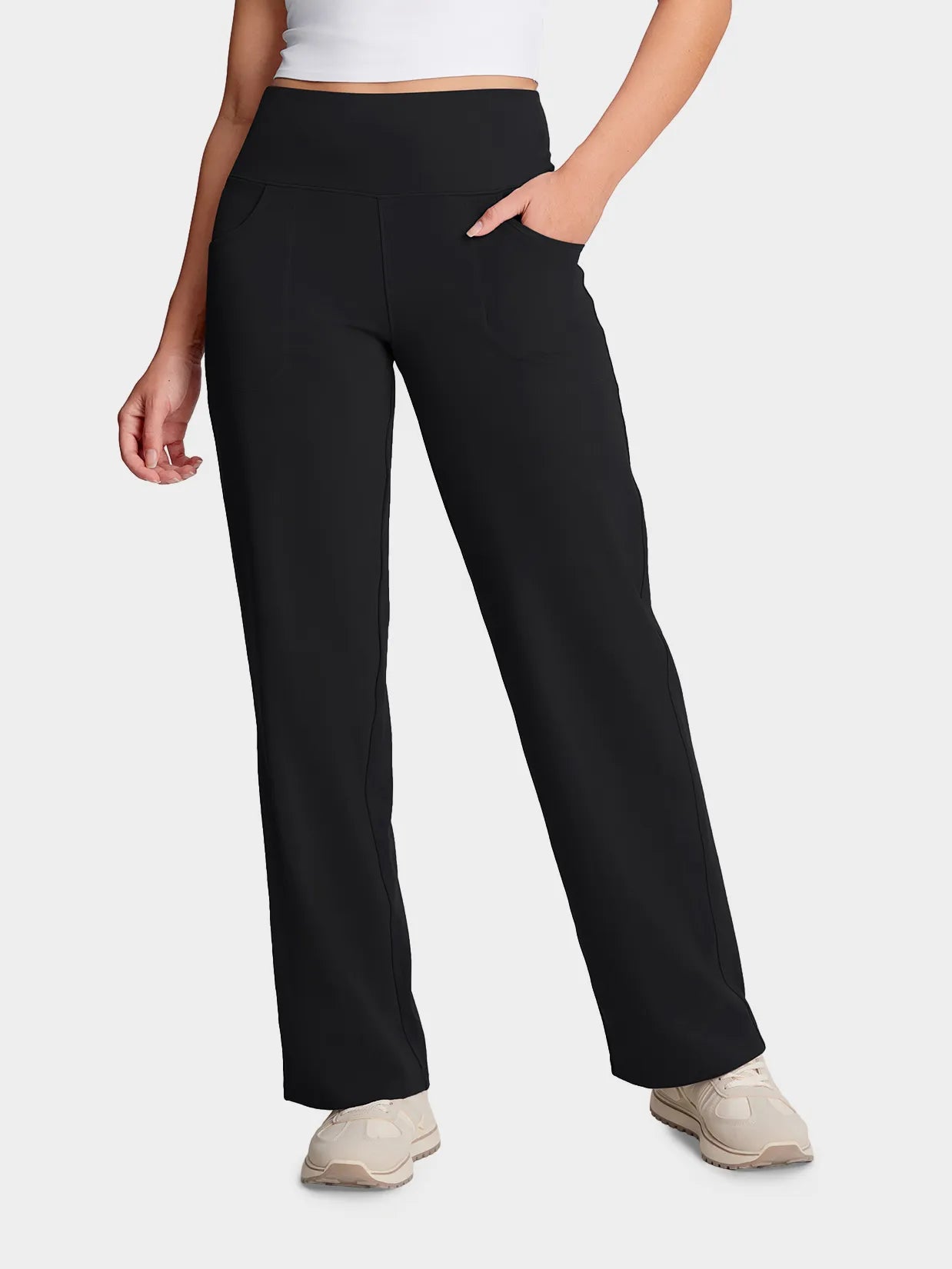 High Rise Wide Leg Pants image 0
