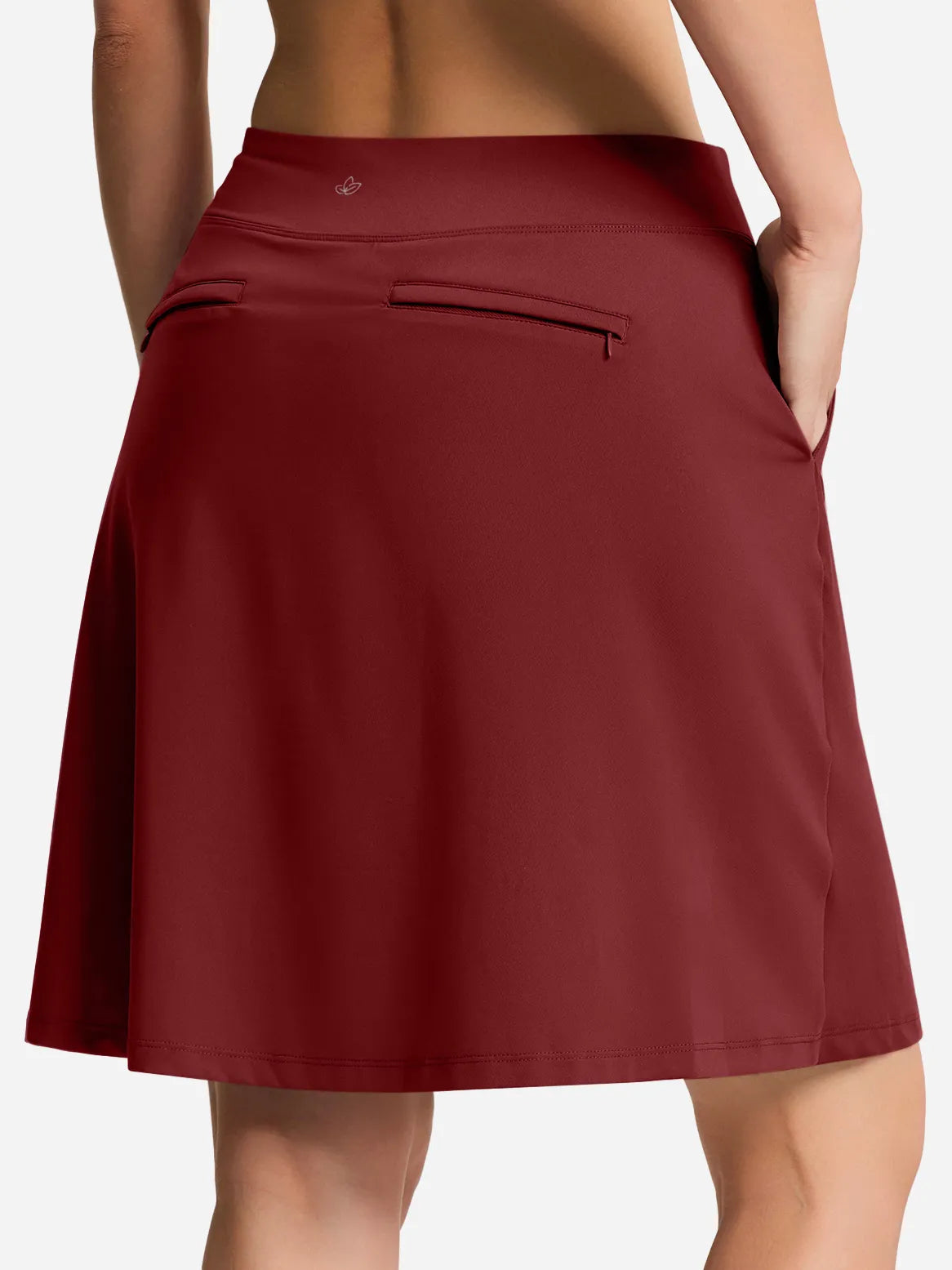 Modest Knee Length Skort, 4 Pockets, 20" image 1
