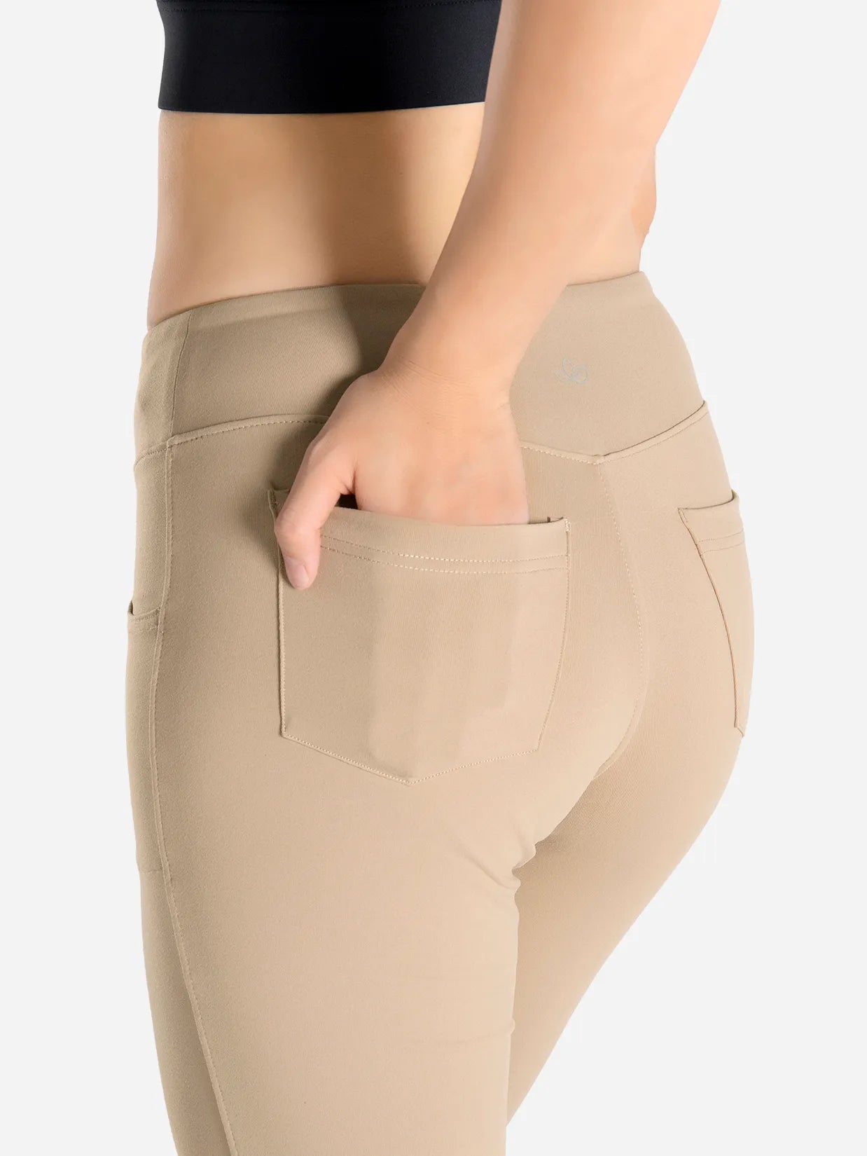 Straight Leg Yoga Pants, 5 Pockets image 3