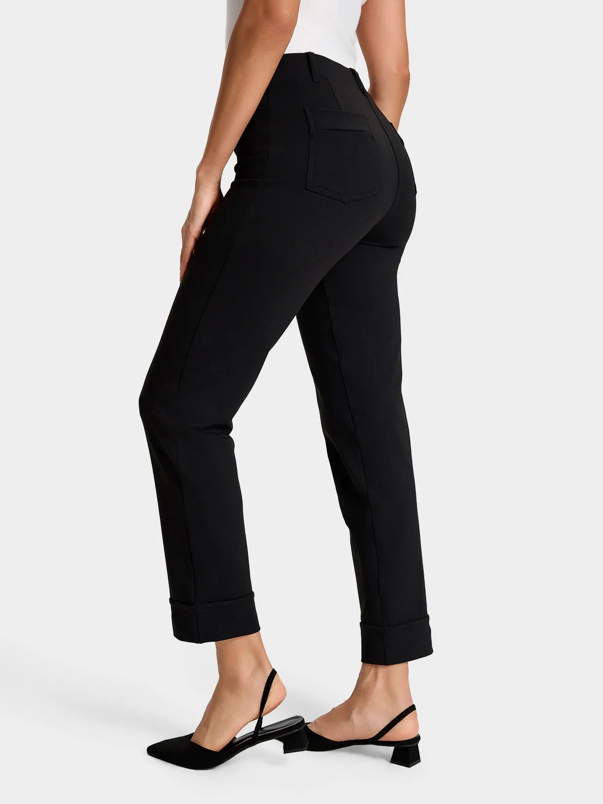 Cropped Yoga Dress Pants image 1