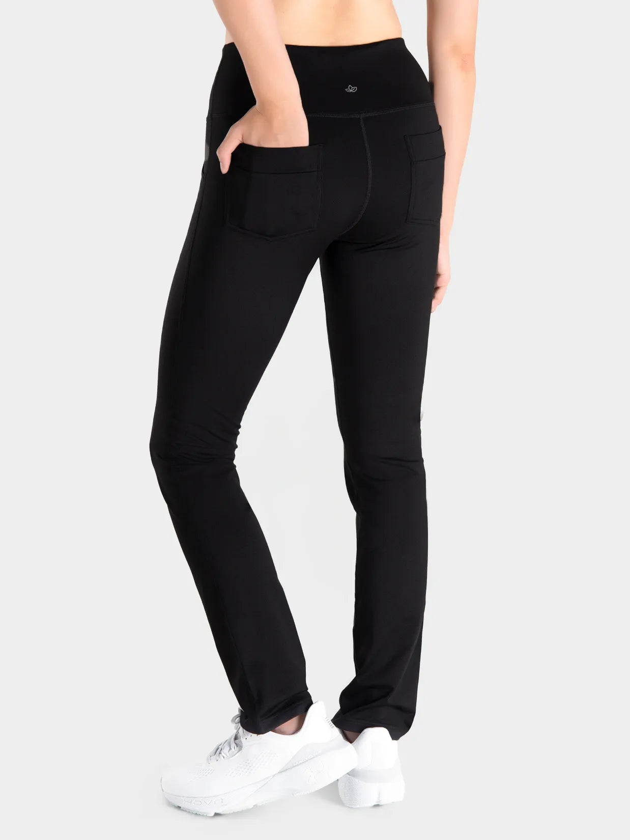 Fleece Lined Straight Leg Pants, 4 Pockets image 1