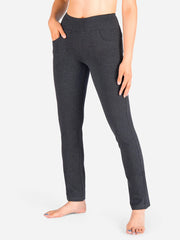 Straight Leg Yoga Pants, 5 Pockets image 0