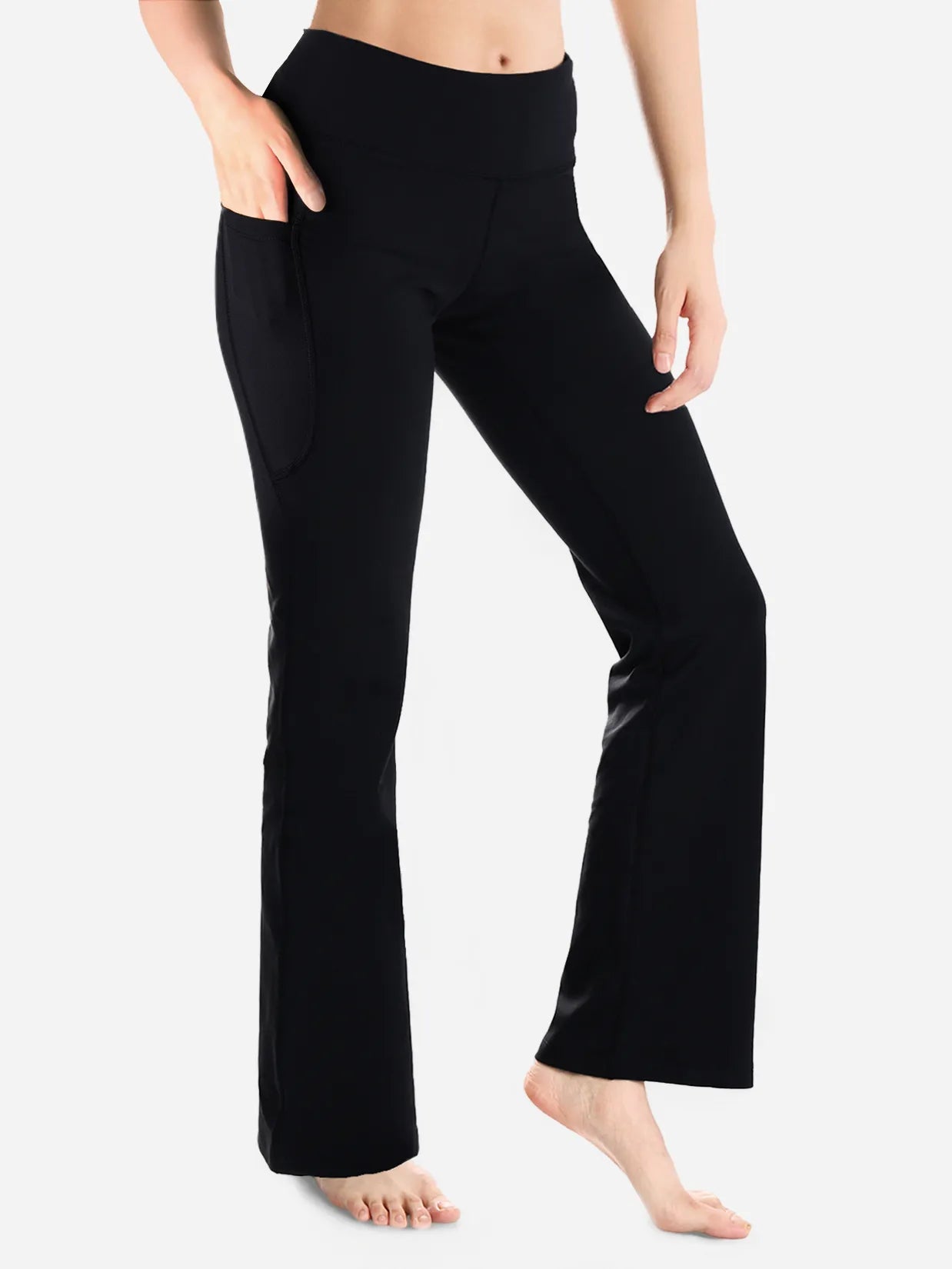 Essential Bootcut Yoga Pants, Side Pockets image 0