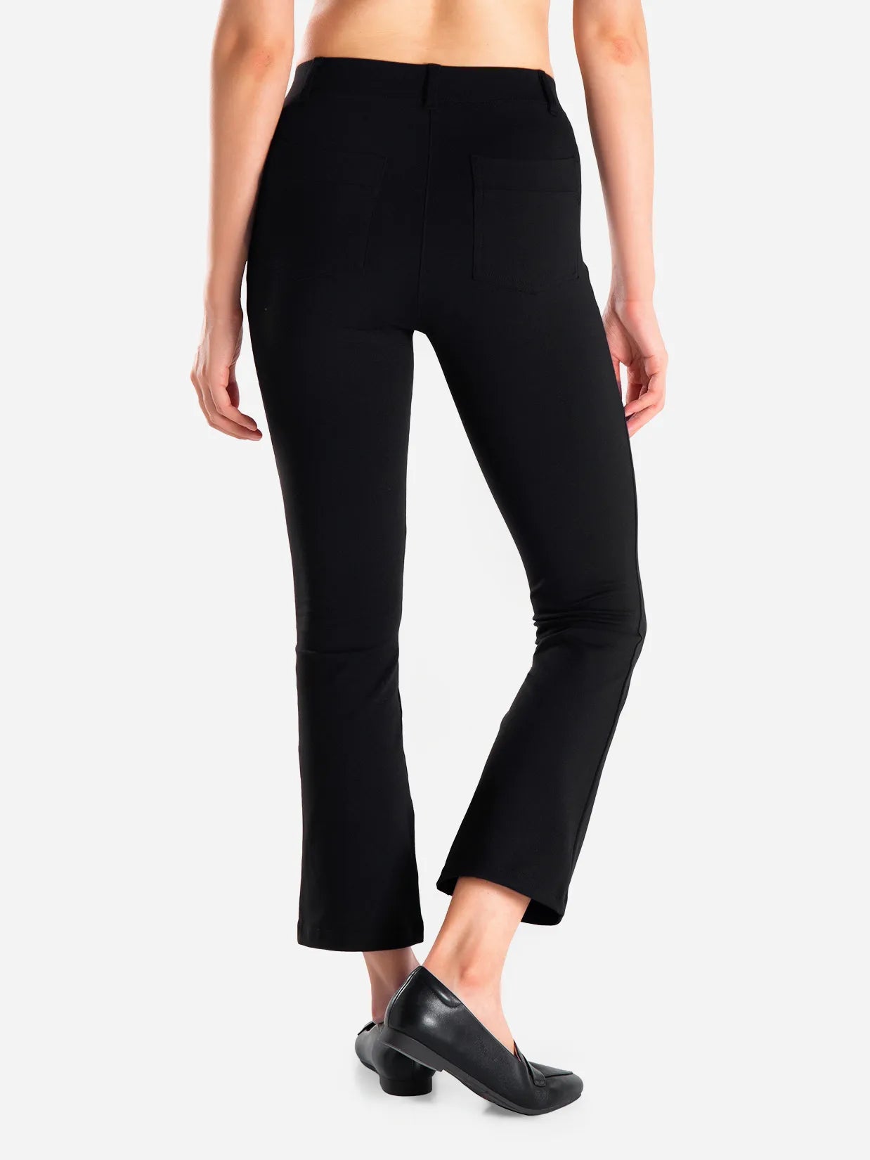 Flare Cropped Yoga Dress Pants image 1