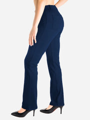 Straight Leg Yoga Dress Pants, Back Pockets image 0