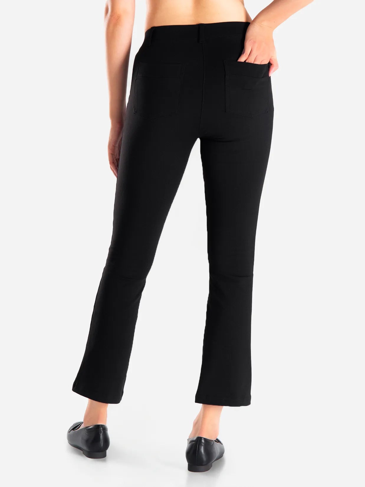 Flare Cropped Yoga Dress Pants image 2