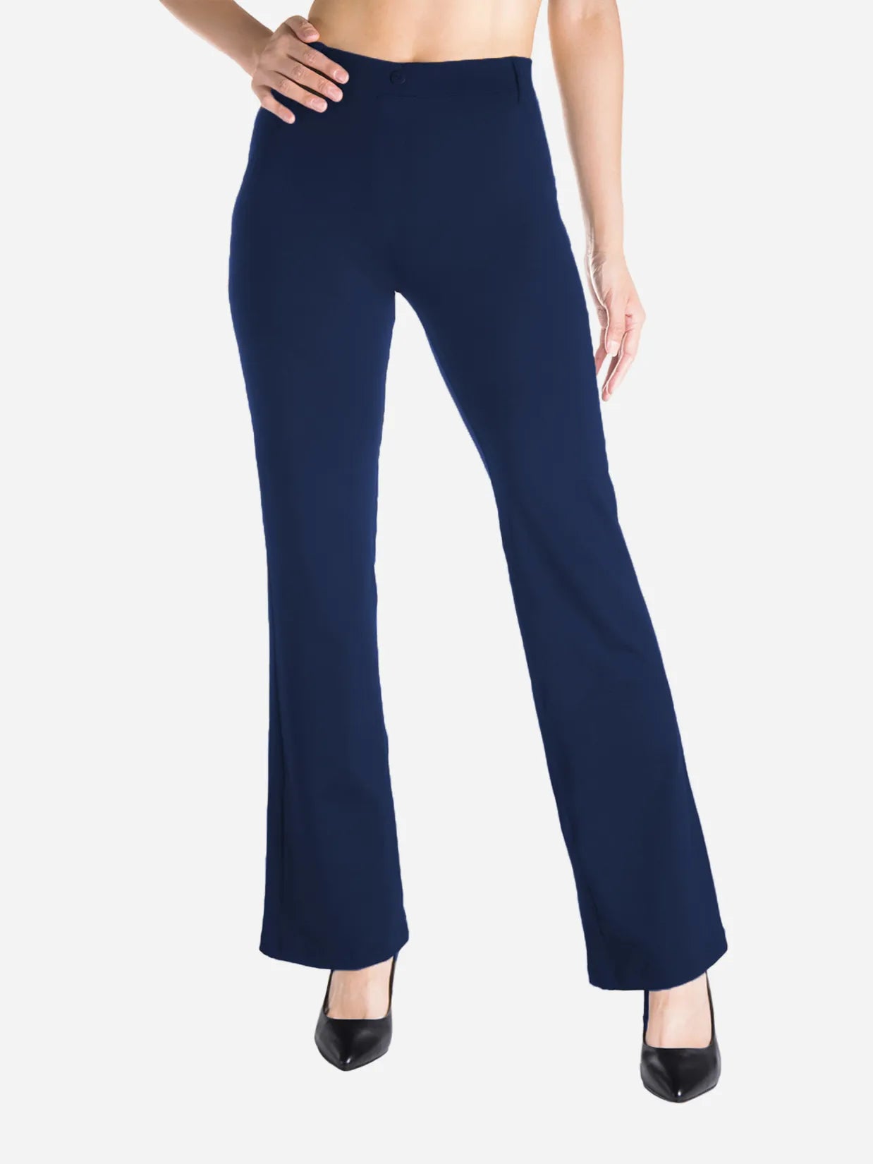 women's flare leg dress pants Alloy Apparel Tall High Waist Flare Dress Pants for Women in Black Size XS