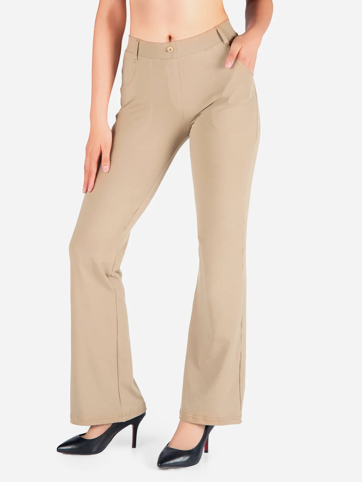 Flare Yoga Dress Pants, 4 Pockets