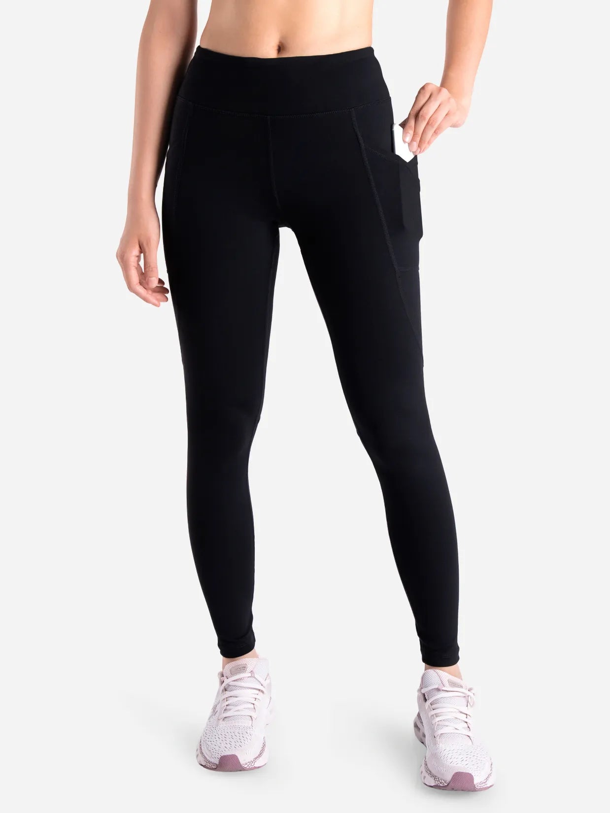 Essential High Waisted Yoga Leggings, Tall, Side Pockets image 1