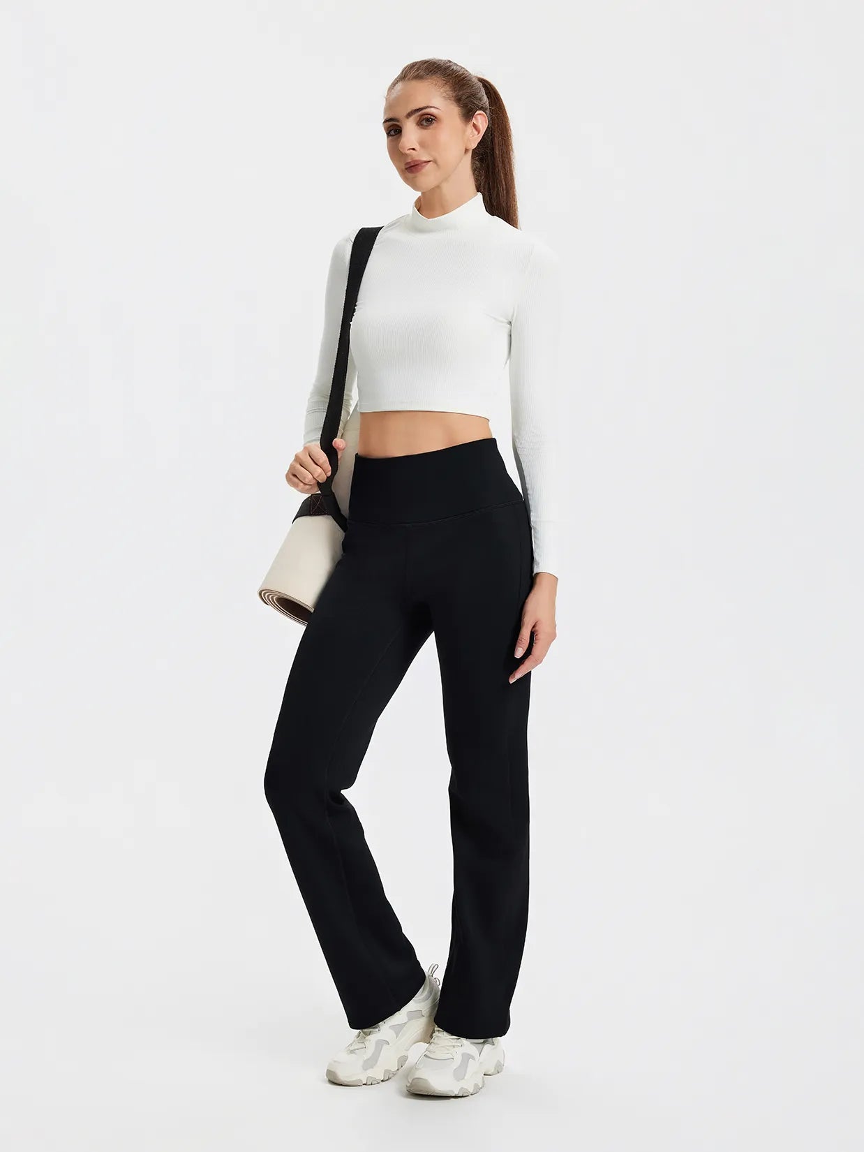 CozyWarmth Fleece Lined Straight Leg Sweatpants image 3