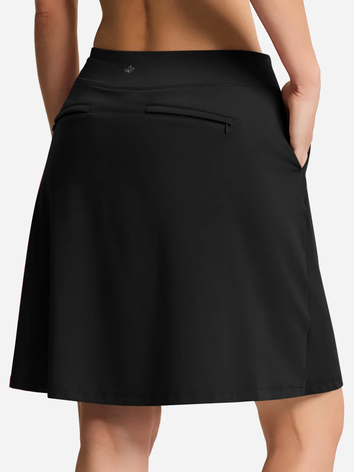Modest Knee Length Skort, 4 Pockets, 20" image 1