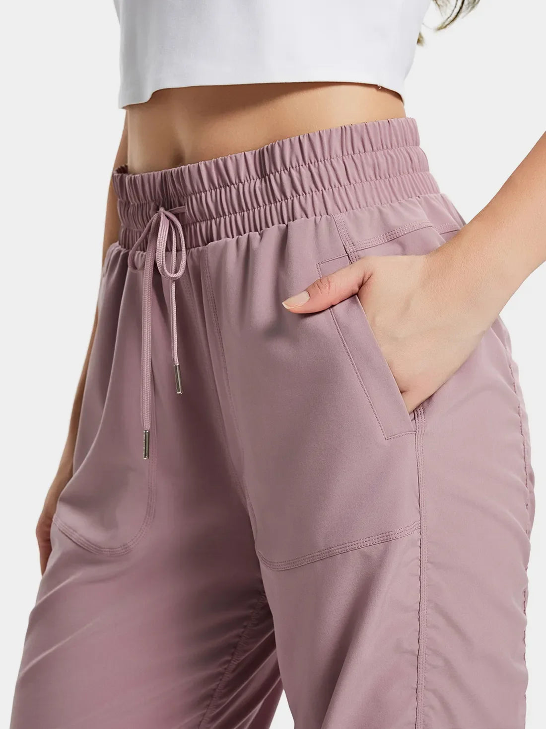 Lightweight Dance Studio Travel Pants #color_Pink