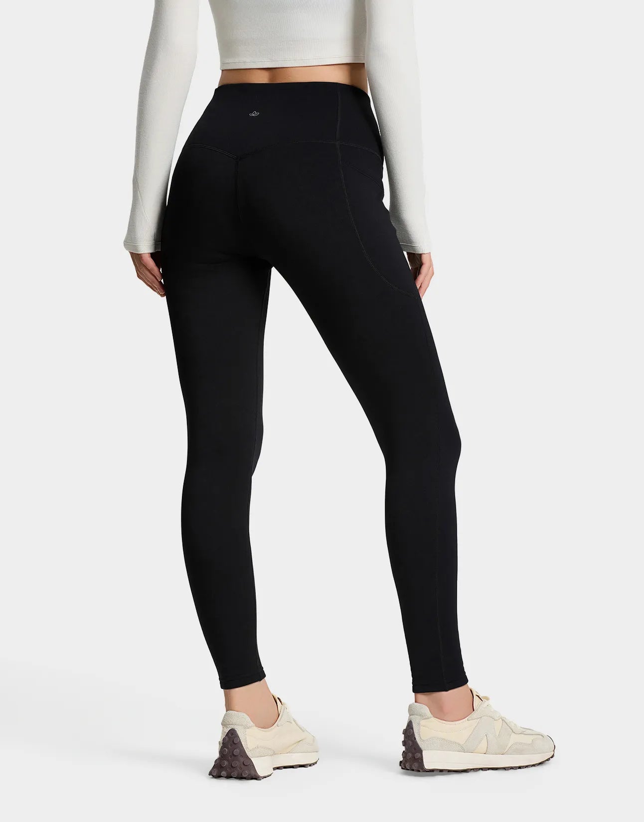 CozyWarmth Fleece Lined Leggings, Side Pockets image 1