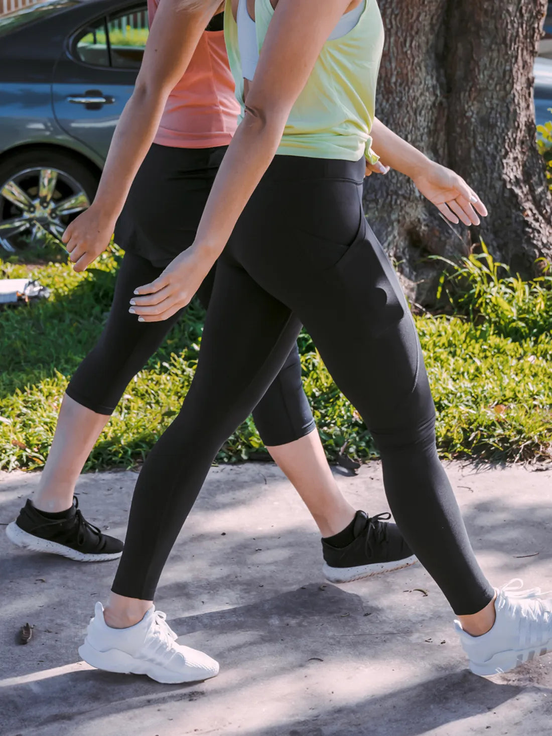 Essential High Waisted Yoga Leggings, Petite, Side Pockets image 3