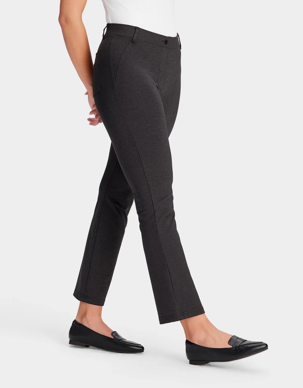 Flare Cropped Yoga Dress Pants image 2