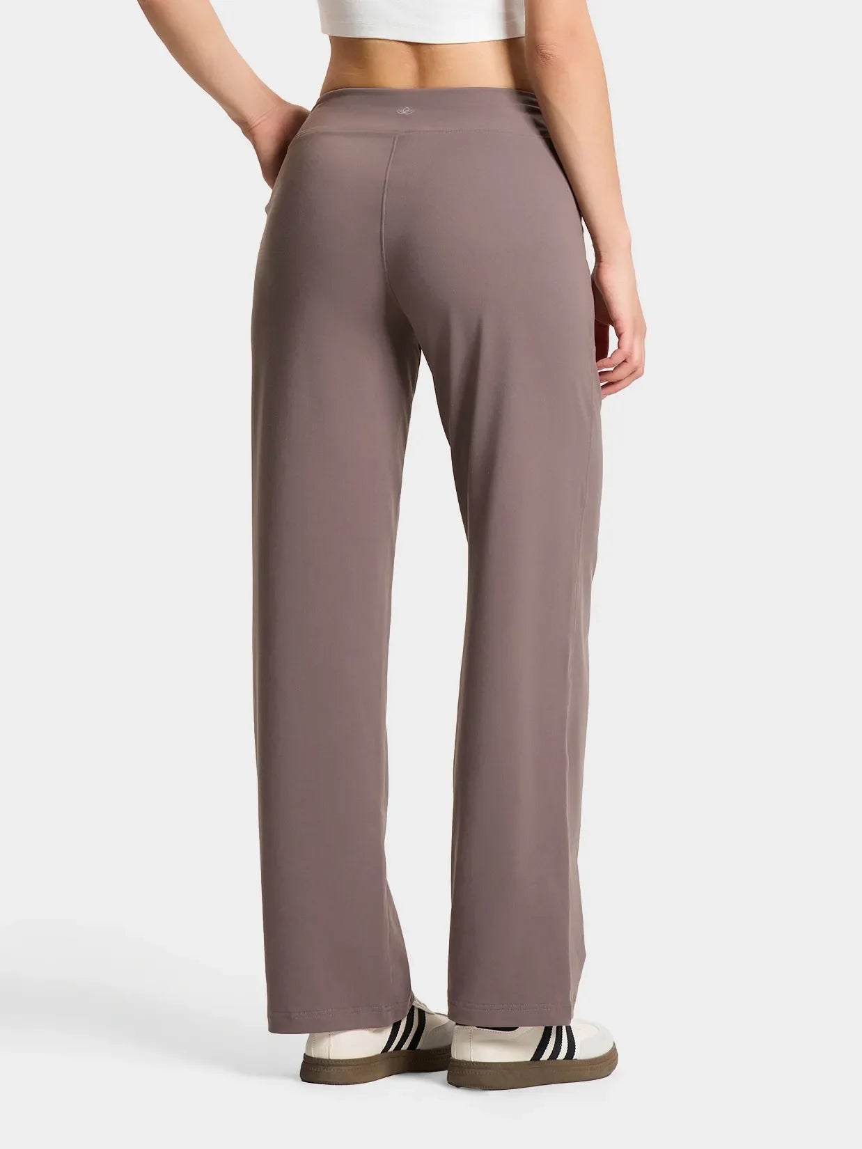 Essential Wide Leg Yoga Pants #color_Taupe