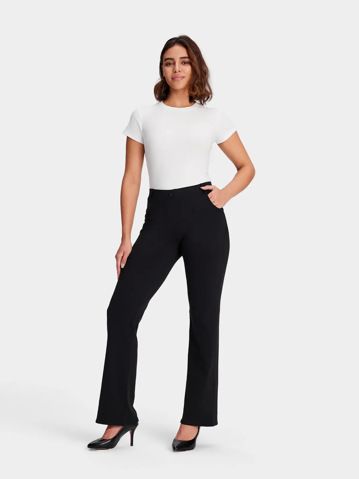 Bootcut Yoga Dress Pants, 4 Pockets image 2
