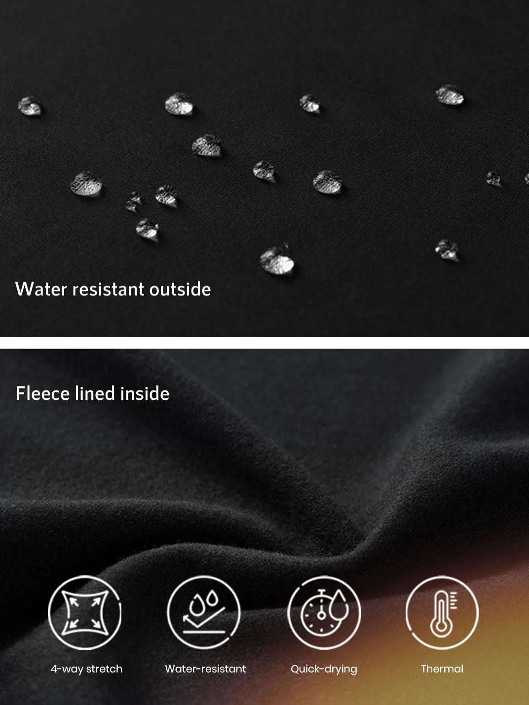 Fleece Lined Straight Leg Pants image 3