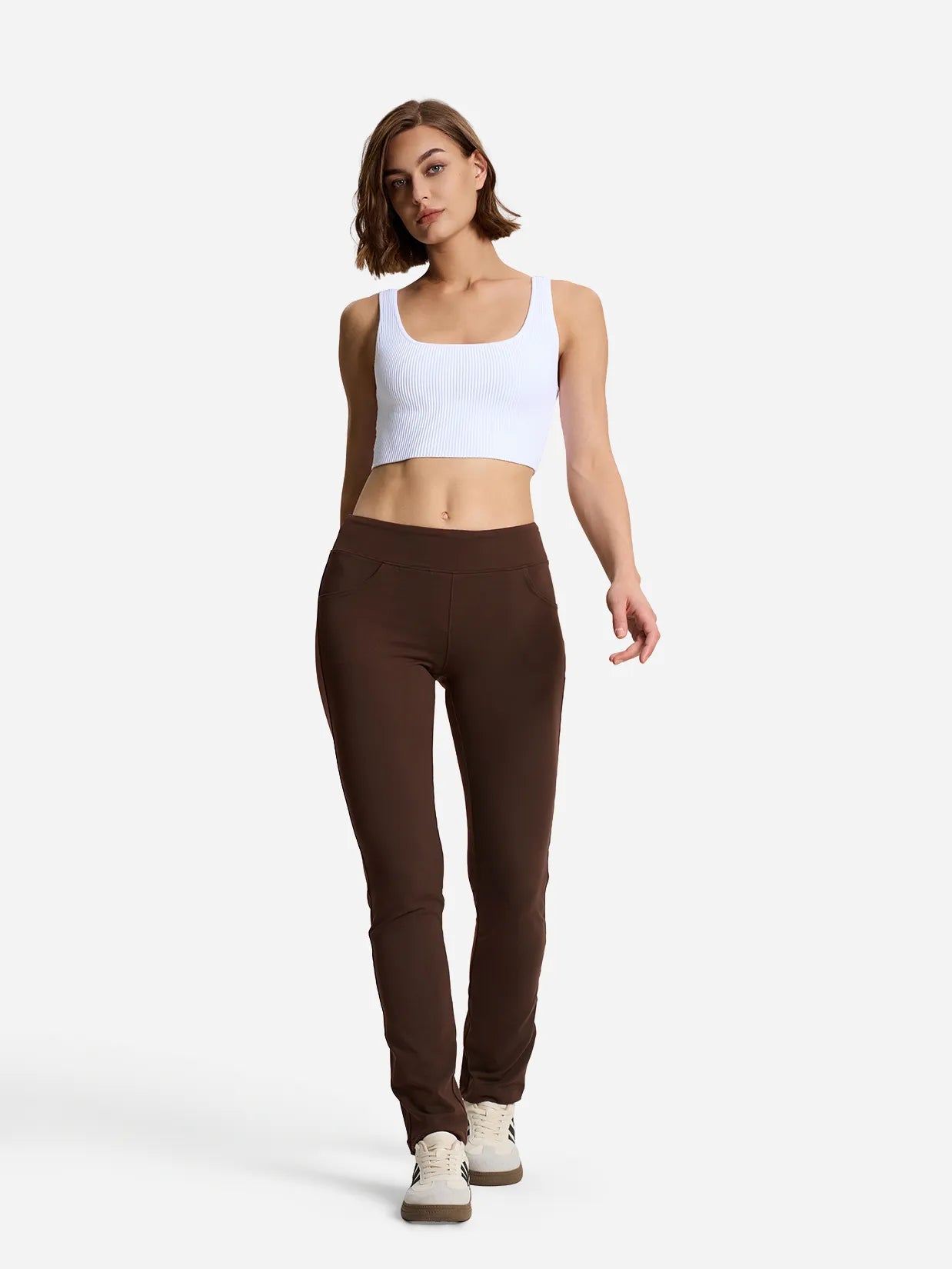 Straight Leg Yoga Pants, 5 Pockets image 3