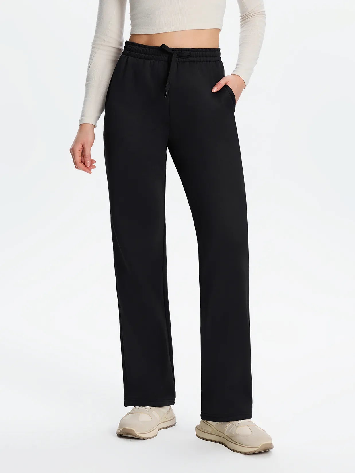 Fleece Lined Water Resistant Sweatpants image 0