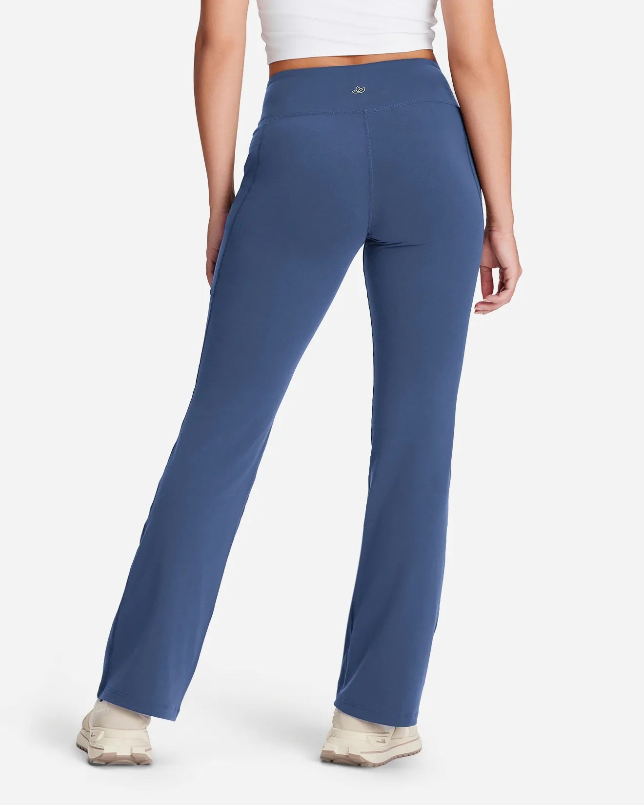 Yogipace Women's Essential Bootcut Yoga Pants with Side Pockets #color_Slate Blue