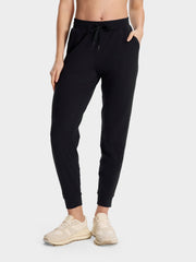 Women's Ultra Soft Performance Joggers - Petite & Tall #color_Black