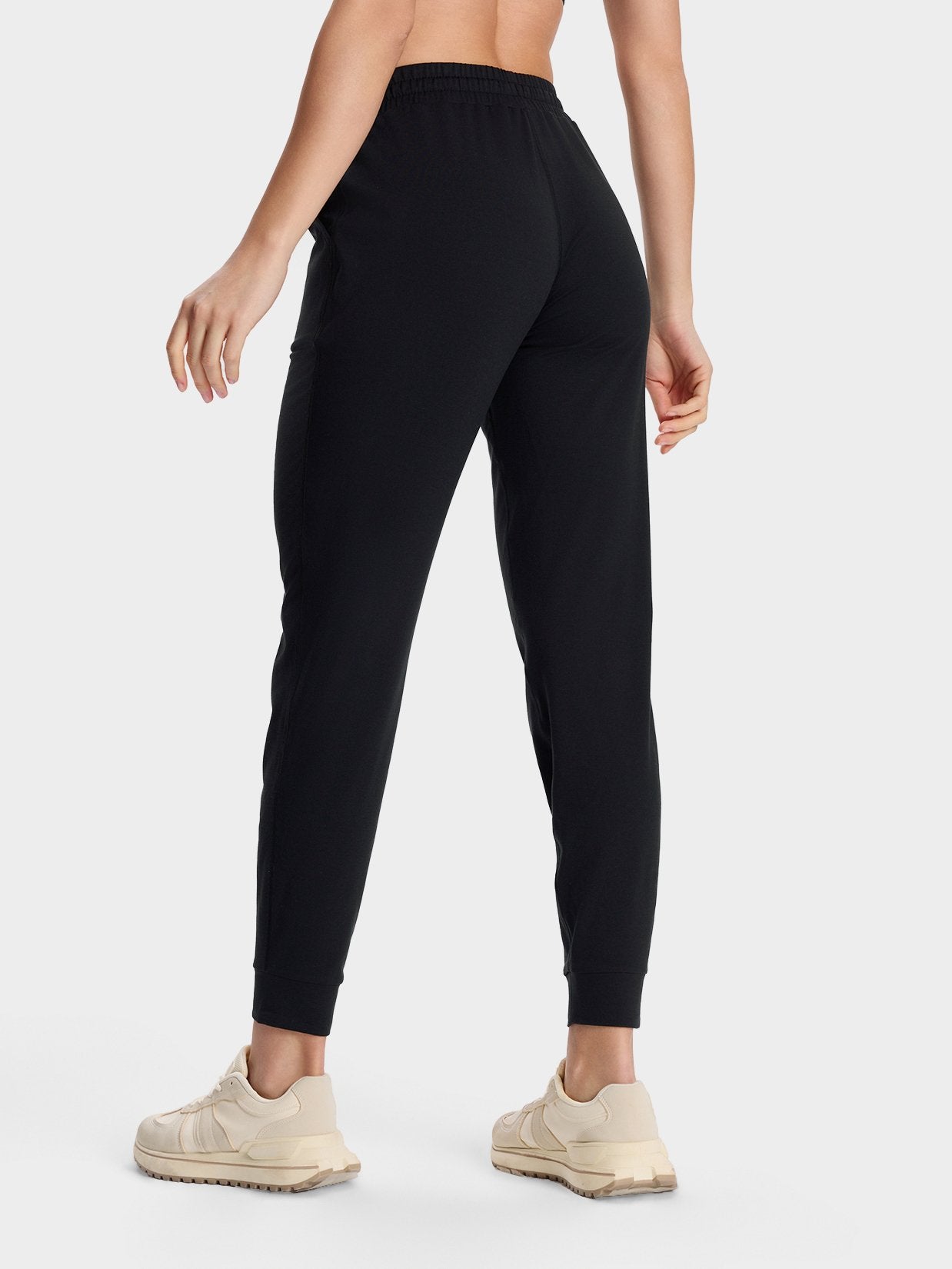 Women's Ultra Soft Performance Joggers - Petite & Tall #color_Black