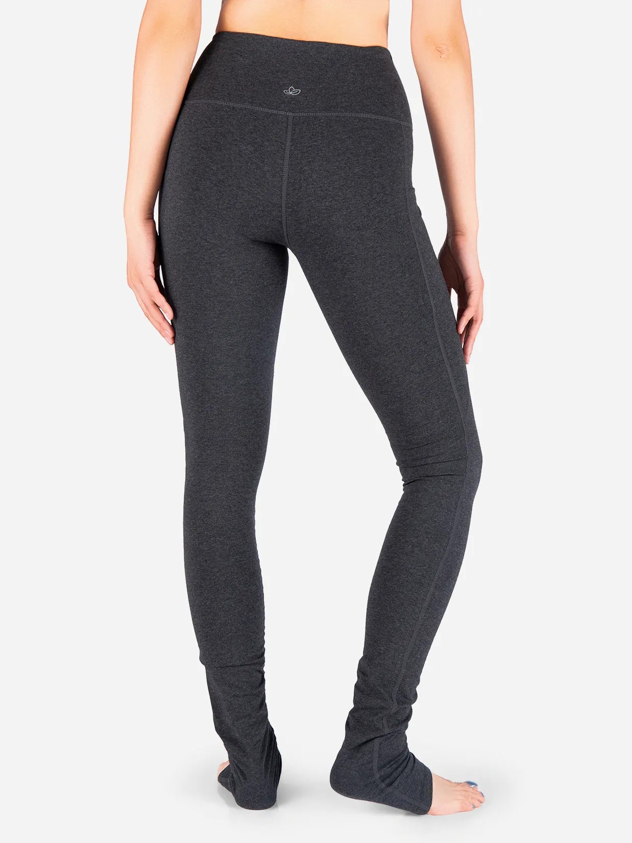 High Rise Over The Heel Leggings, Side Pockets #color_Charcoal