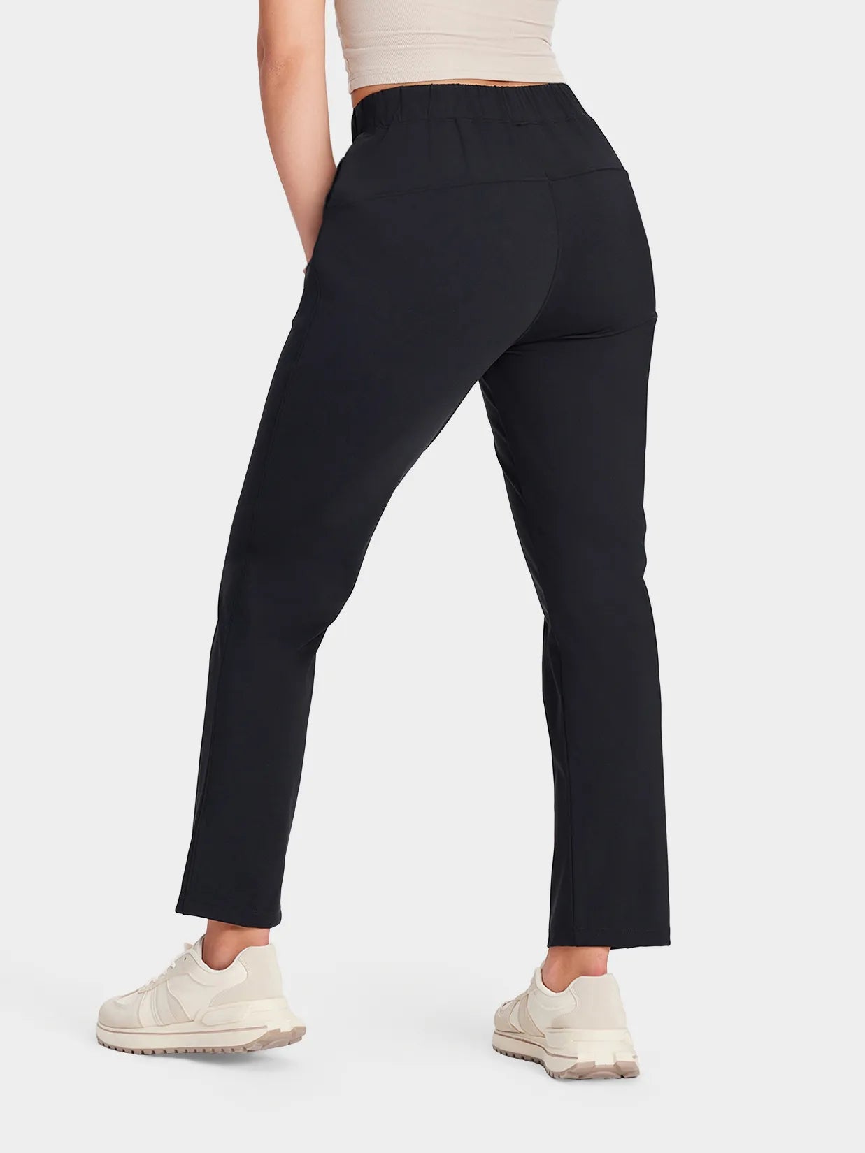 7/8 Stretch Ankle Pant #color_Black