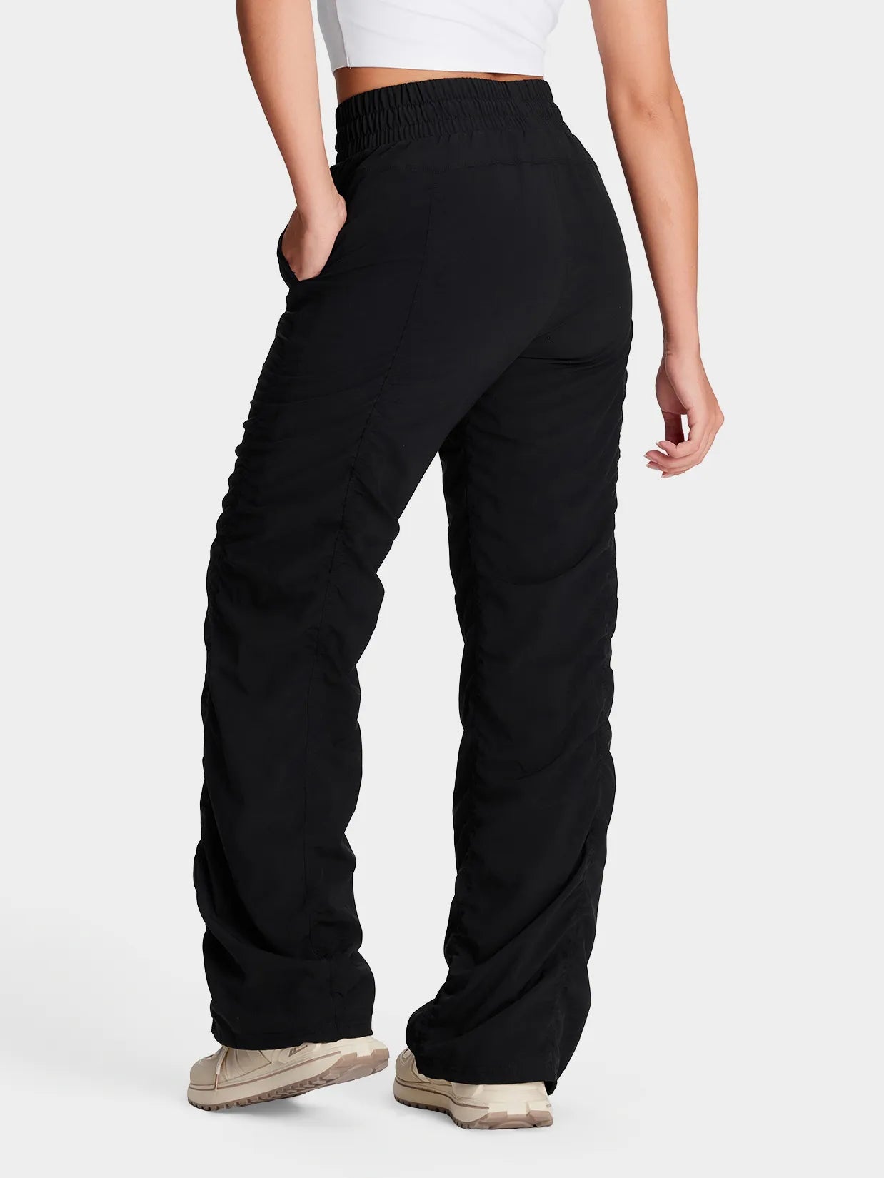 Dance Studio Travel Pants (Lined) #color_Black