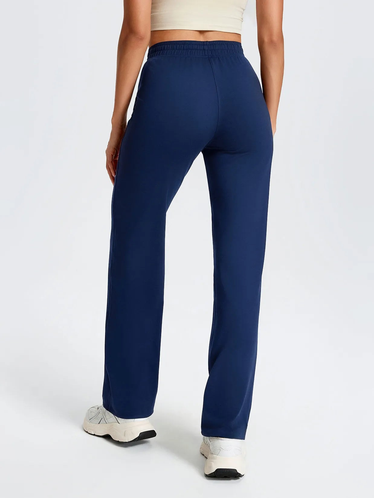 Women's Ultra Soft Performance Straight Leg Yoga Pants #color_Navy Blue