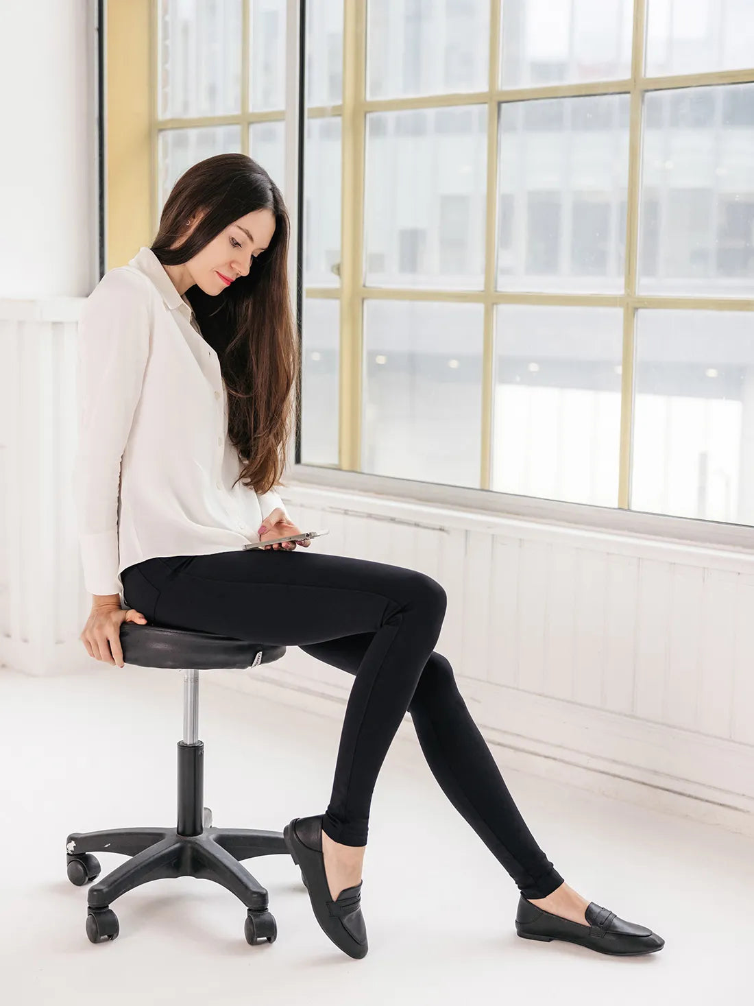 Skinny Yoga Dress Pants,4 Pockets