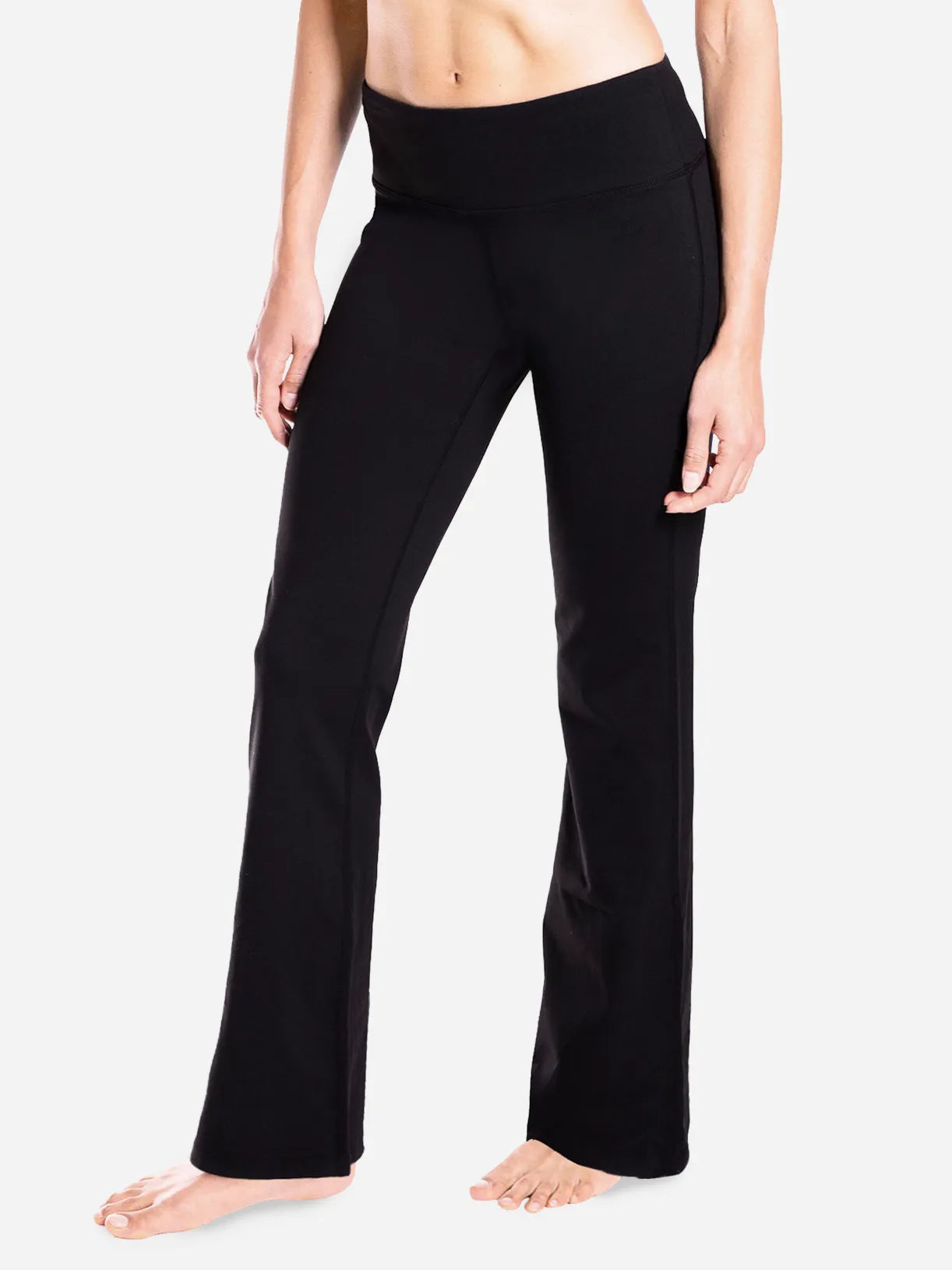 Essential Bootcut Yoga Pants #color_Black