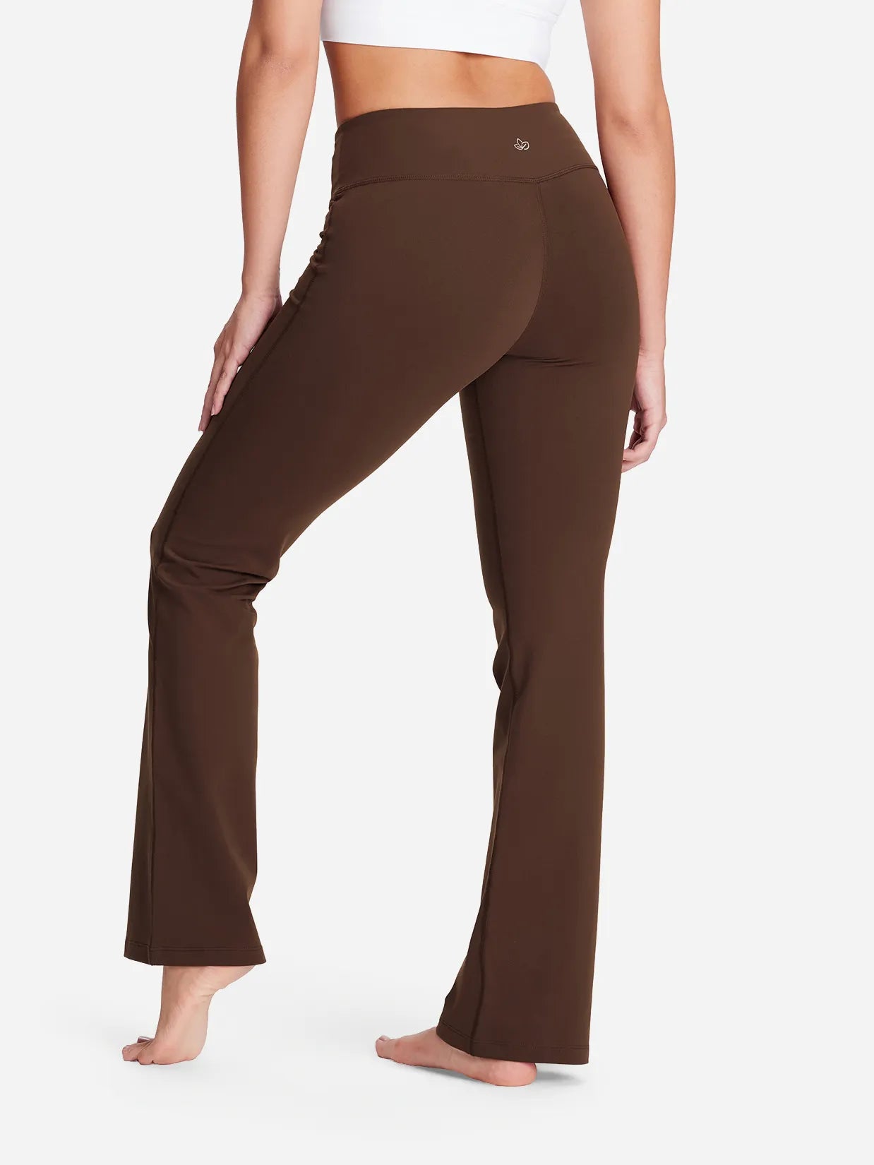 Essential Bootcut Yoga Pants #color_Brown