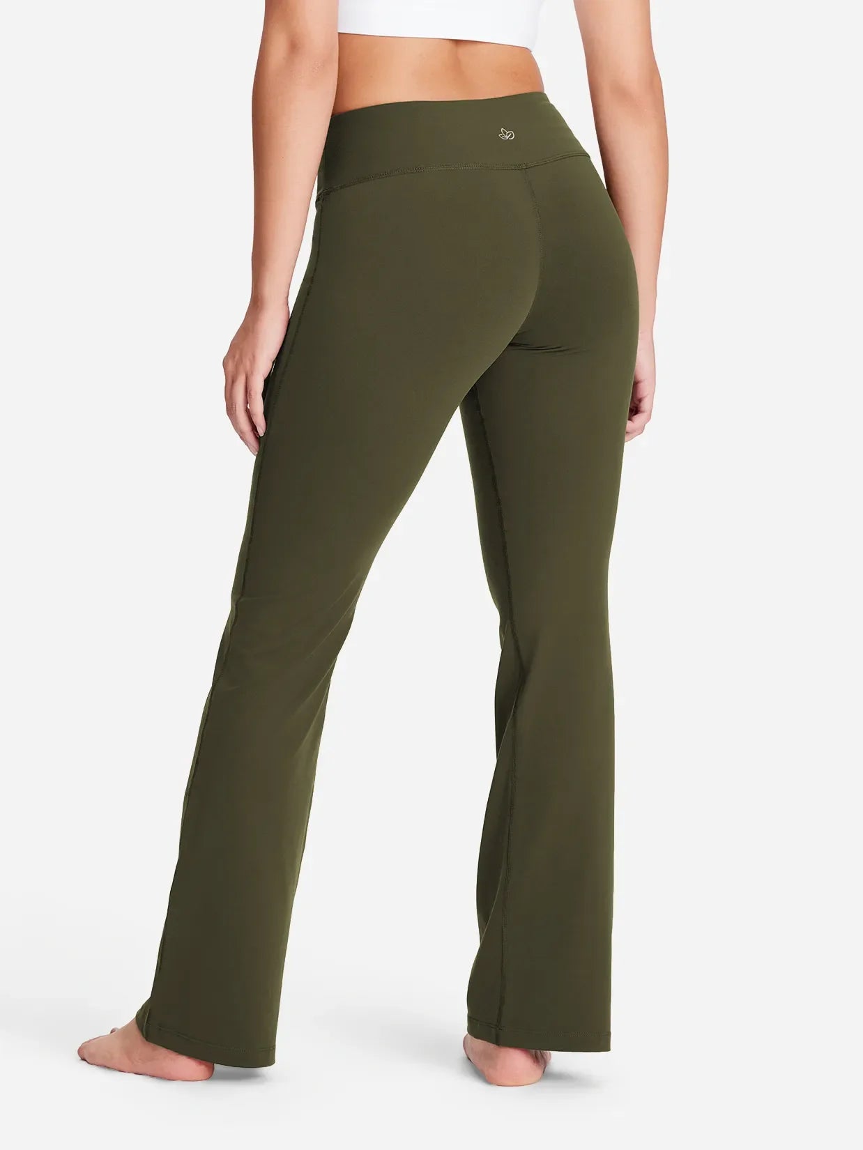 Essential Bootcut Yoga Pants #color_Dark Olive
