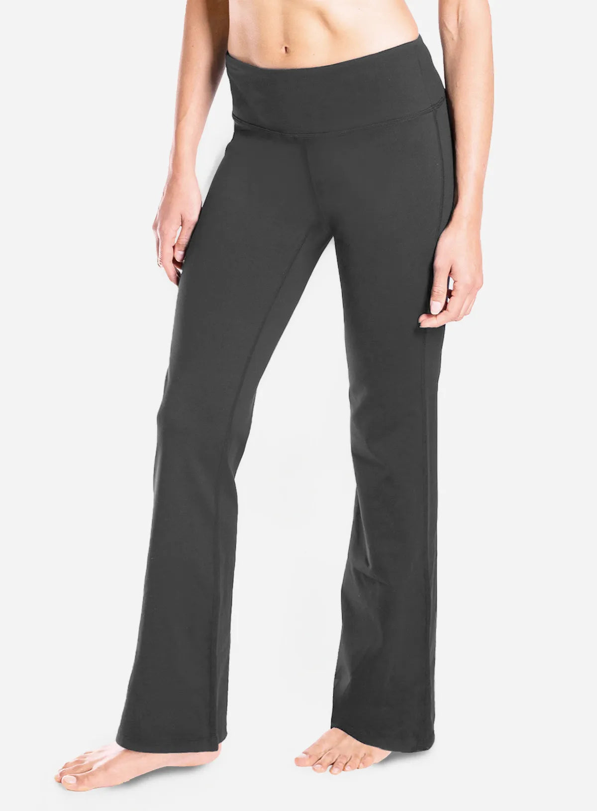 Essential Bootcut Yoga Pants #color_Graphite Gray
