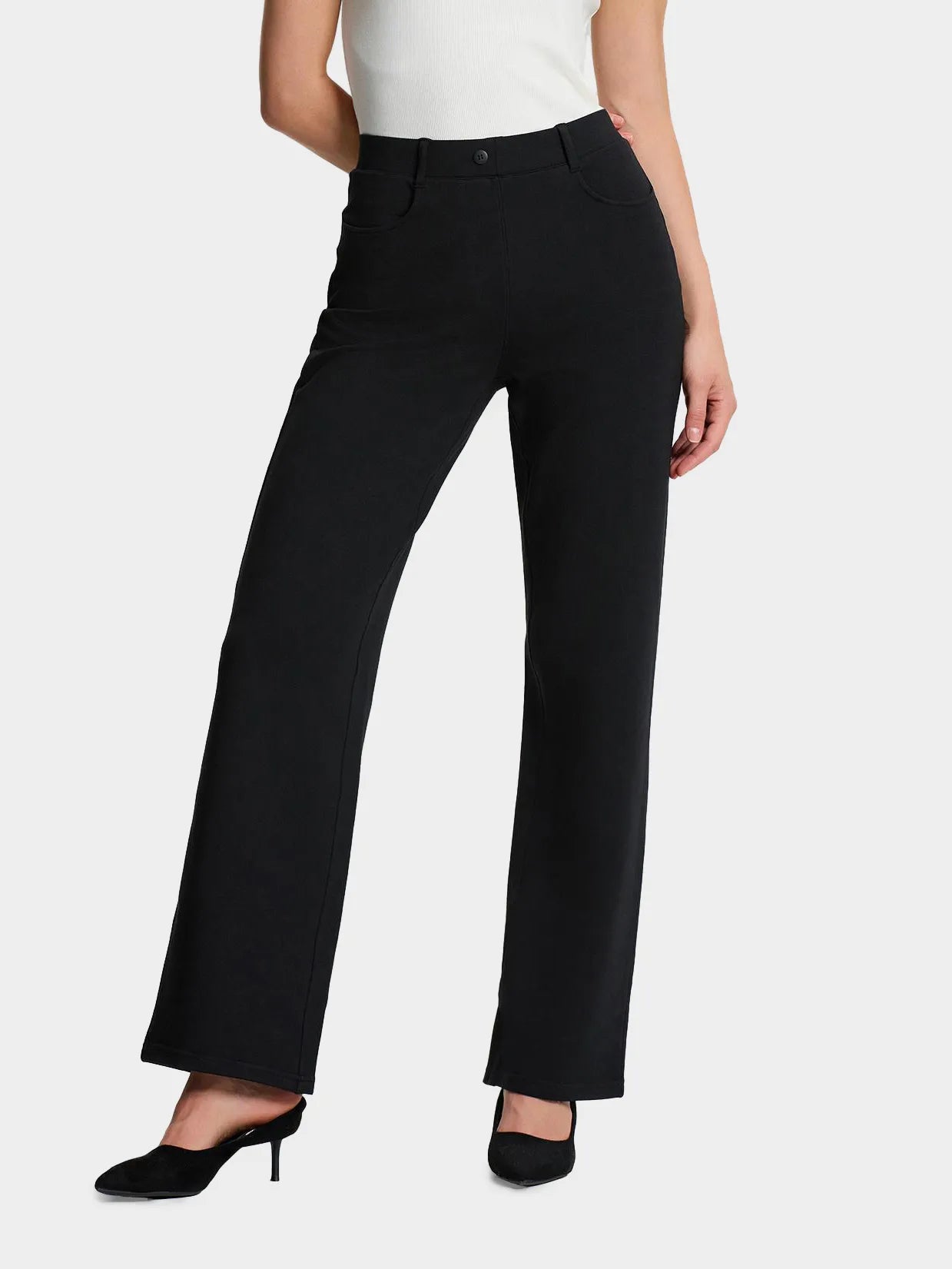 Everyday Flex Yoga Dress Pants | Straight Leg & Flare with Pockets Yogipace Everyday Flex Yoga Dress Pants | Straight Leg & Flare with Pockets Yogipace