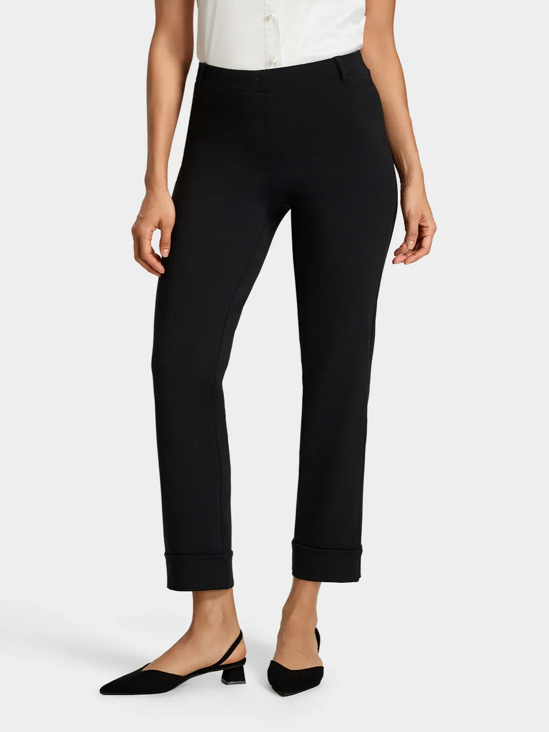 Women's Cropped Yoga Dress Pants - Professional Work Wear