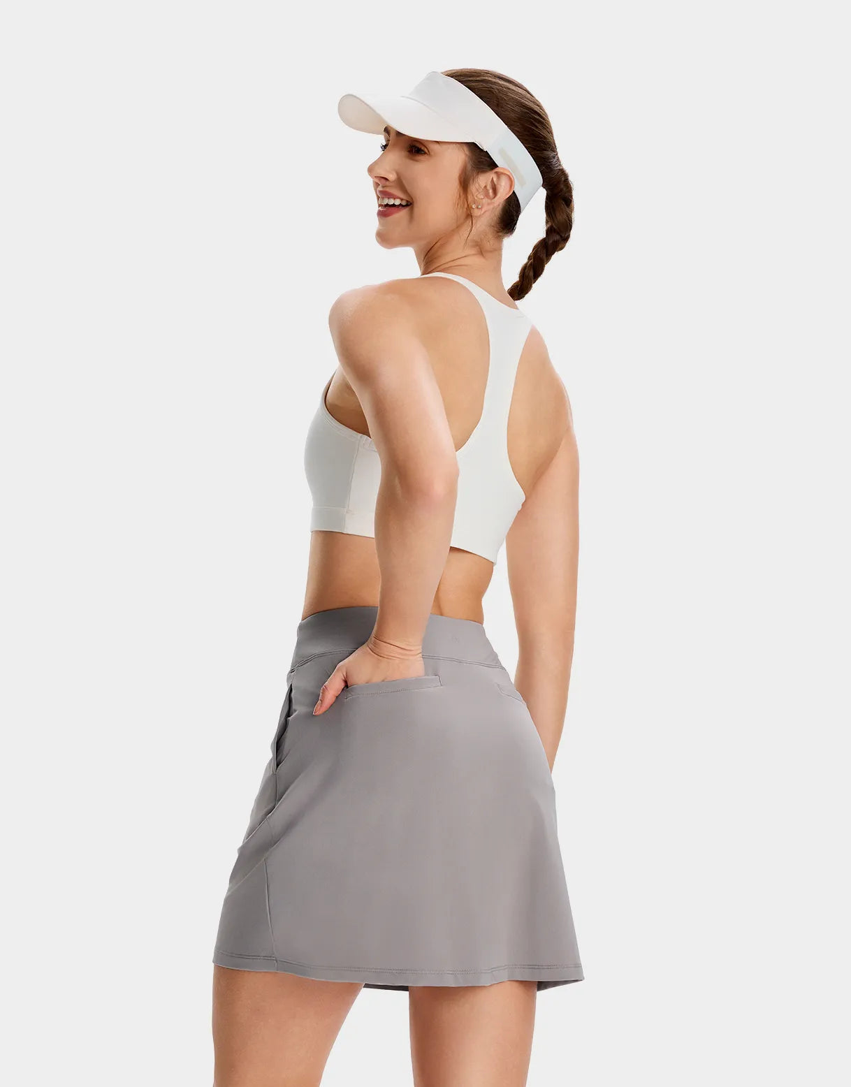 Long Skort, 4 Pockets, 17" image 1