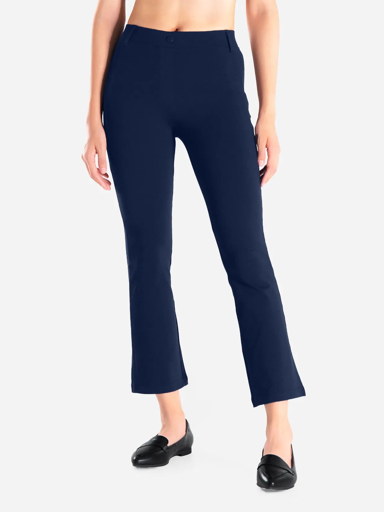 Flare Cropped Yoga Dress Pants image 0