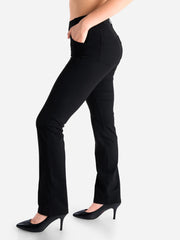 Straight Leg Yoga Dress Pants, 4 Pockets image 0