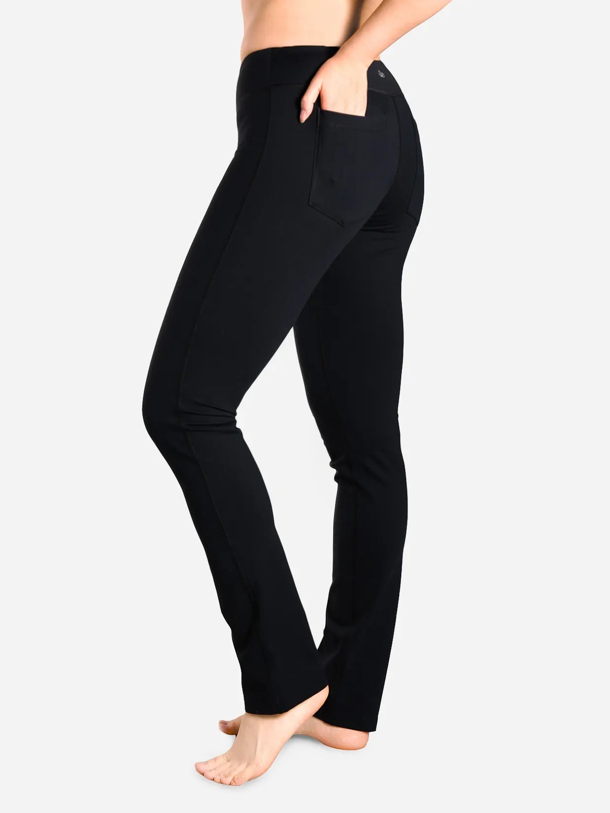 Essential Straight Leg Yoga Pants, Back Pockets image 0