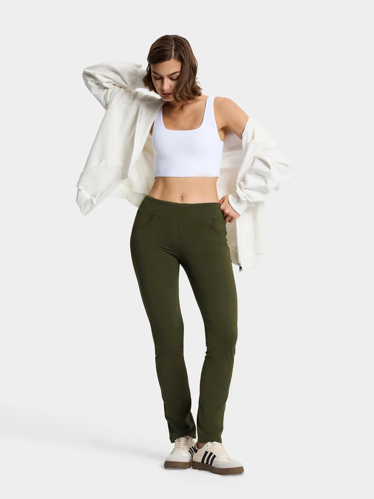 Straight Leg Yoga Pants, 5 Pockets image 5