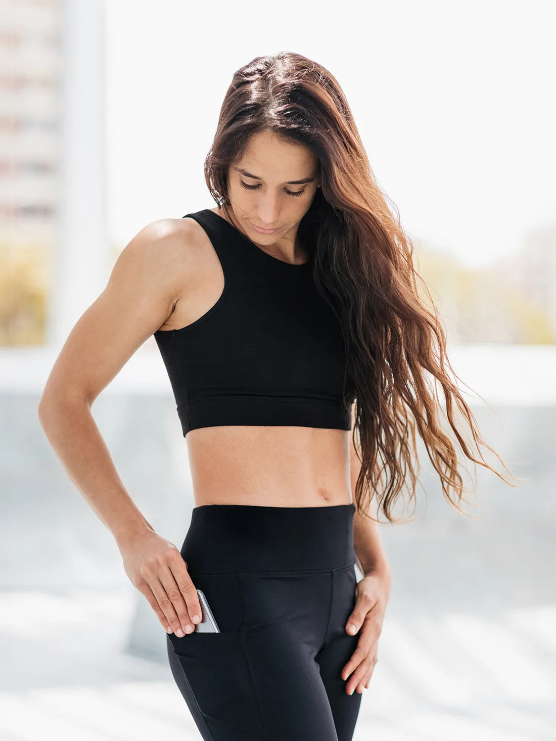 Essential Bootcut Yoga Pants, Side Pockets image 2