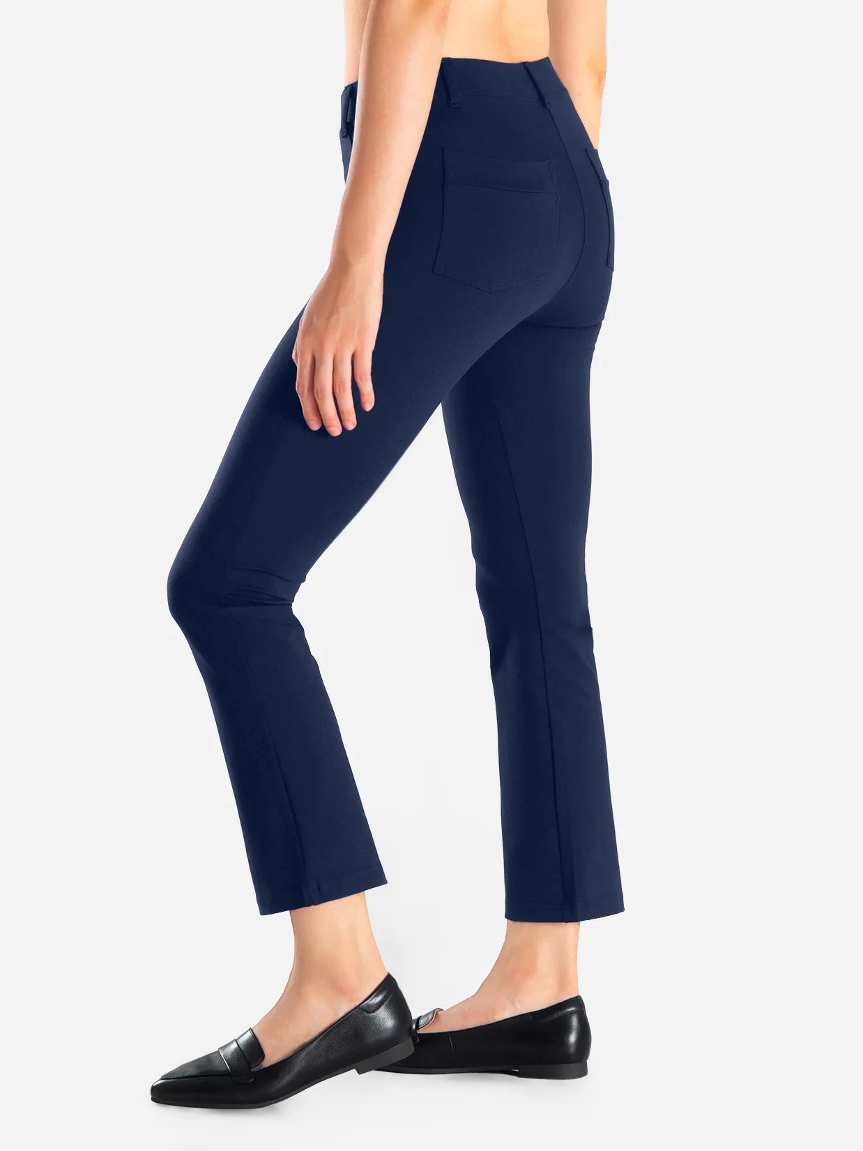 Flare Cropped Yoga Dress Pants image 3