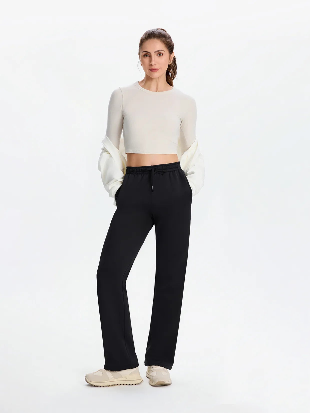 Fleece Lined Water Resistant Sweatpants image 4