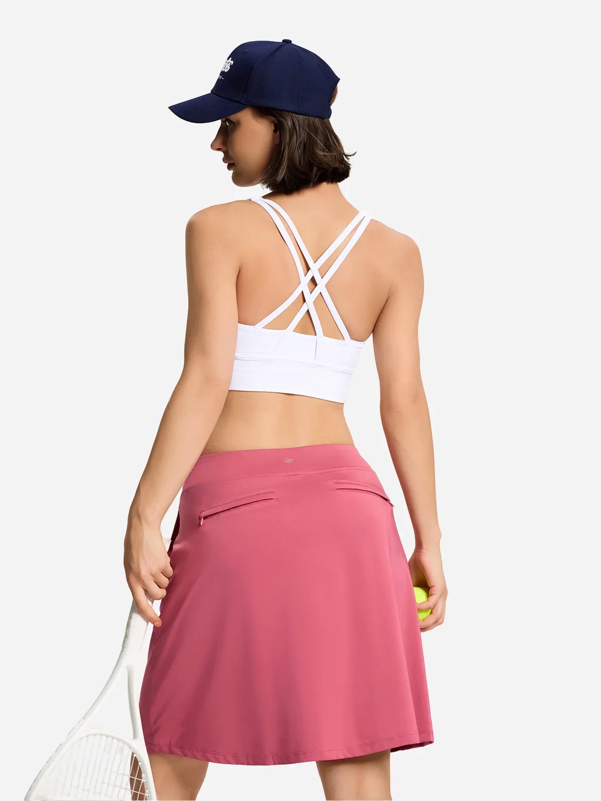 Modest Knee Length Skort, 4 Pockets, 20" image 2