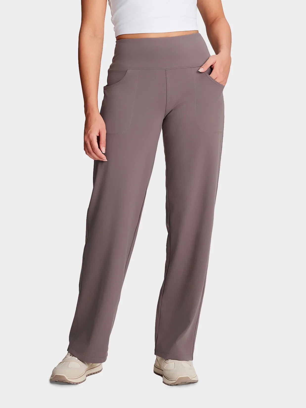 High Rise Wide Leg Pants image 0