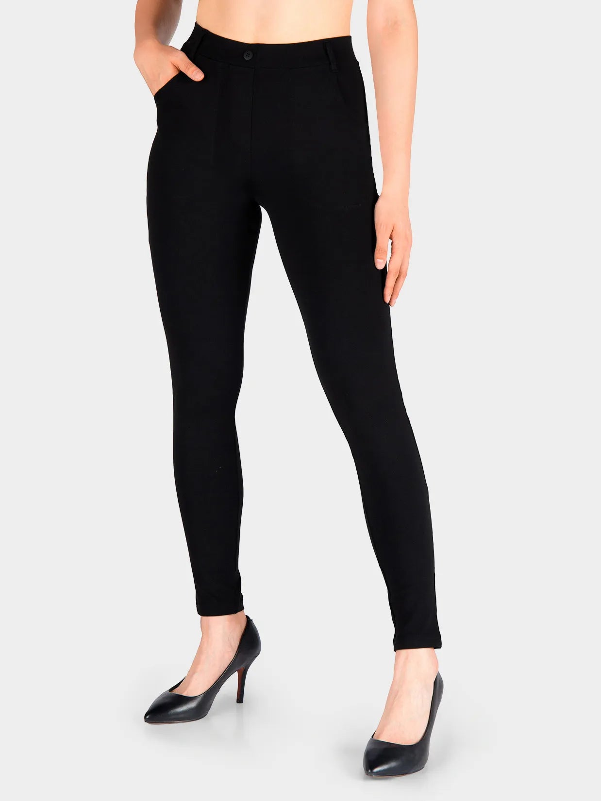 Skinny Yoga Dress Pants,4 Pockets image 0